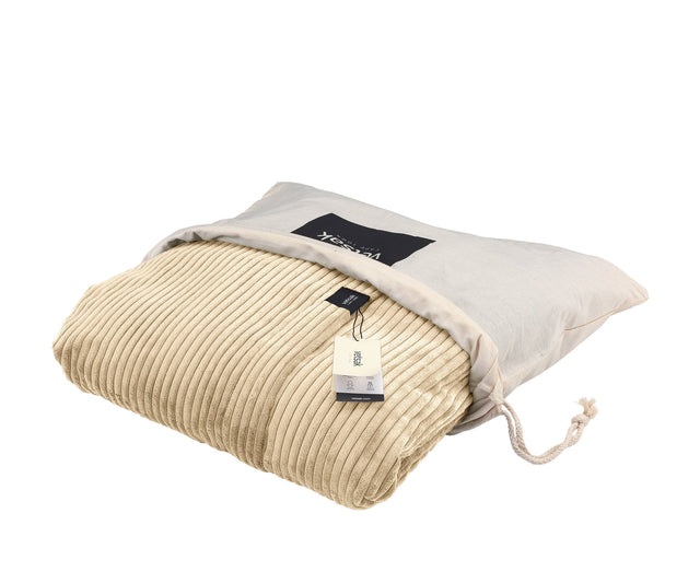 the jumbo beanbag cover - cord velour - sand