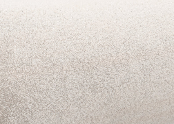 sofa seat cover - faux fur - beige - 41x41