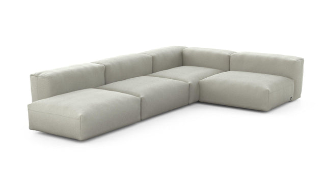 Preset four module corner sofa - linen - stone - 220cm x 346cm