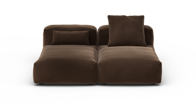 vetsak | Sofa Set 01 Medium - Pebble - Umber | Modular Sofa | 2.5 Seater