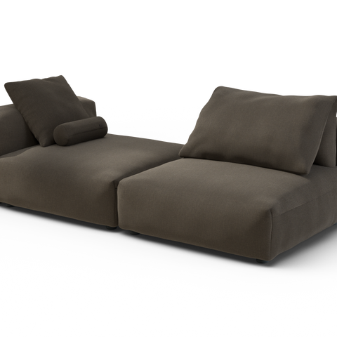 vetsak | Sofa Set 01 XLarge - Breeze - Brown | Modular Sofa | 3.5 Seat ...