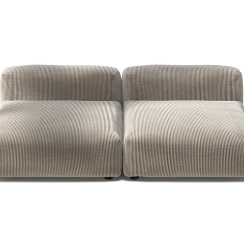 vetsak | Sofa Set 01 XLarge - Cord Velour - Platinum | Modular Sofa ...