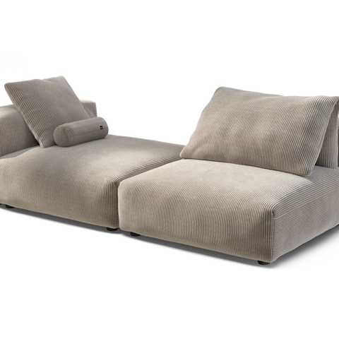 vetsak | Sofa Set 01 XLarge - Cord Velour - Platinum | Modular Sofa ...