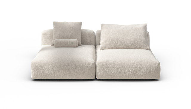 vetsak | Sofa Set 01 XLarge - Nub - Creme | Modular Sofa | 3.5 Seater