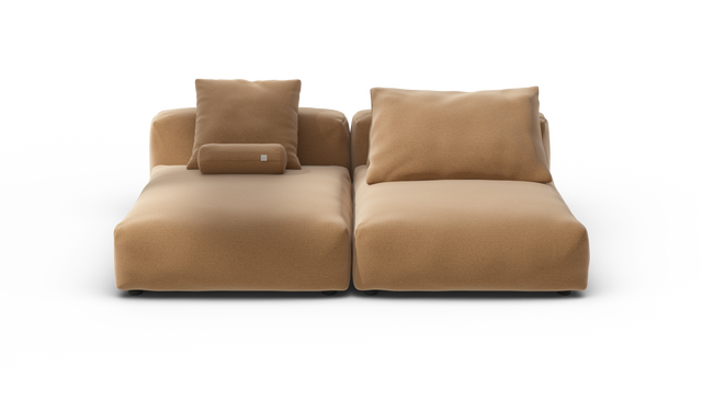 vetsak | Sofa Set 01 XLarge - Pique - Wheat | Modular Sofa | 3.5 Seater