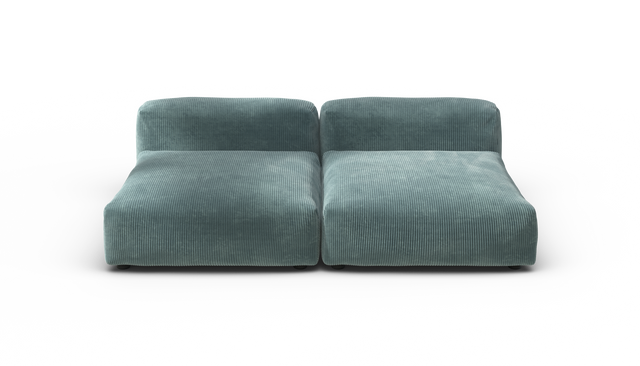 vetsak | Sofa Set 01 XLarge - Cord Velour - Mint | Modular Sofa | 3.5 Seater