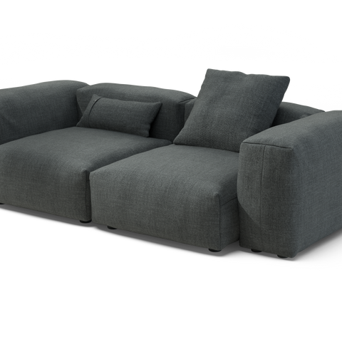 vetsak | Sofa Set 02 Medium - Pique - Dark Grey | Modular Sofa | 2.5 S ...