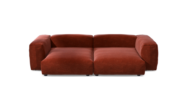 vetsak | Sofa Set 02 XLarge - Suave - Saffron | Modular Sofa | 3.5 Seater | Big Sofa