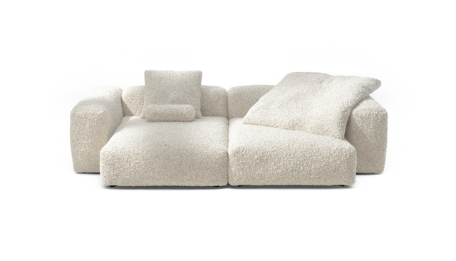 vetsak | Sofa Set 02 XLarge - Doodle - Creme | Modular Sofa | 3.5 Seater | Big Sofa