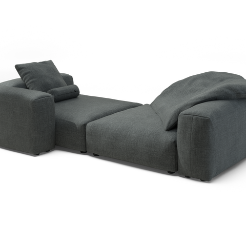 vetsak | Sofa Set 02 XLarge - Pique - Dark Grey | Modular Sofa | 3.5 S ...