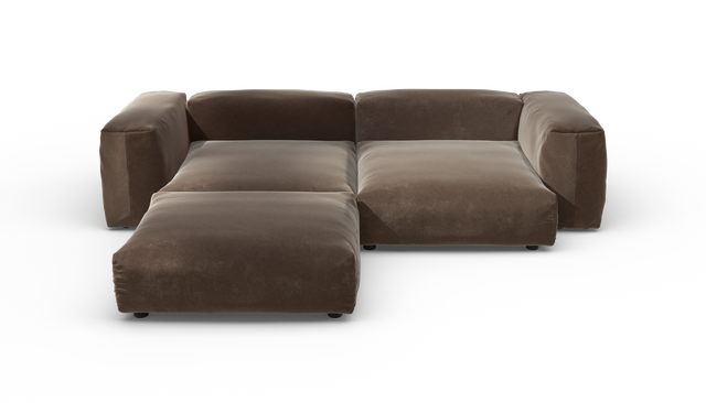 vetsak | Sofa Set 03 - Suave - Espresso | Modular Sofa | 3.5 Seater | Big Sofa | Corner Sofa
