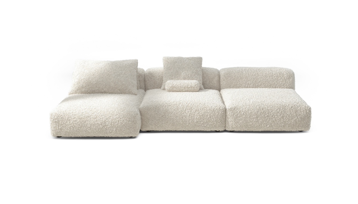 vetsak | Sofa Set 04 - Doodle - Creme | Modular Sofa | 5 Seater