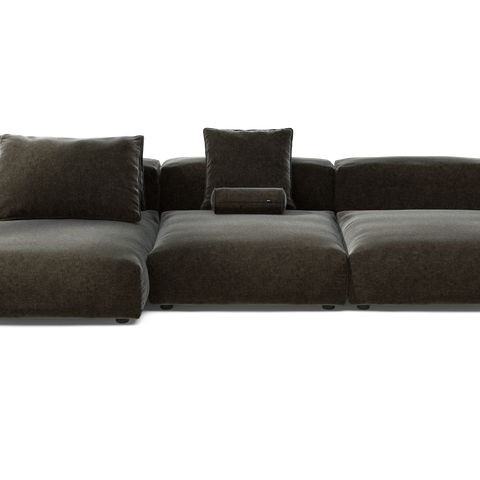 vetsak | Sofa Set 04 - Suave - Anthracite | Modular Sofa | 5 Seater ...
