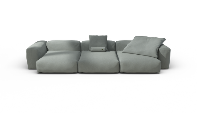 vetsak | Sofa Set 05 - Breeze - Sage | Modular Sofa | 5 Seater | Big Sofa | Corner Sofa