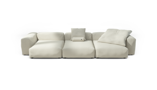 vetsak | Sofa Set 05 - Pique - Creme | Modular Sofa | 5 Seater | Big Sofa | Corner Sofa