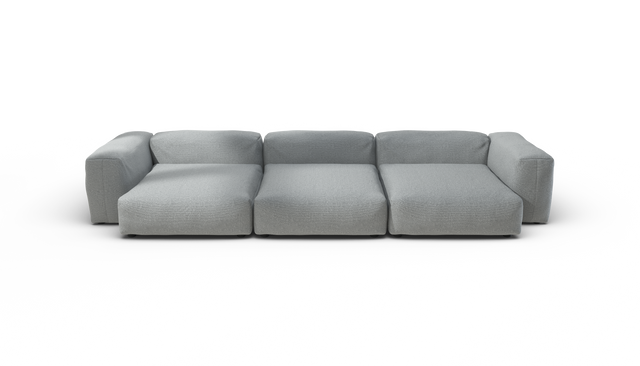 vetsak | Sofa Set 05 - Ridge - Limestone | Modular Sofa | 5 Seater | Big Sofa | Corner Sofa