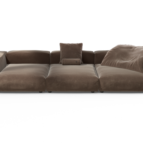 vetsak | Sofa Set 05 - Suave - Espresso | Modular Sofa | 5 Seater | Bi ...