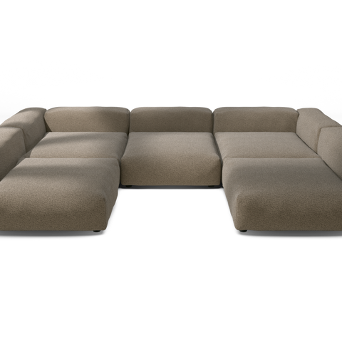 vetsak | Sofa Set 06 - Loop Loop - Taupe | Modular Sofa | 6.5 Seater ...