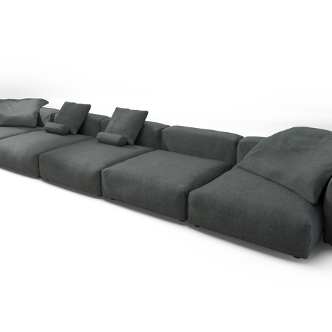 vetsak | Sofa Set 06 - Pique - Dark Grey | Modular Sofa | 6.5 Seater ...