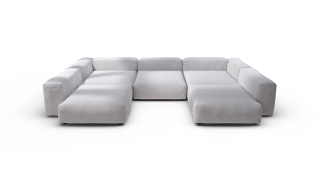 vetsak | Sofa Set 06 - Ridge - Dune | Modular Sofa | 6.5 Seater | Big Sofa | U-Shape | Corner Sofa