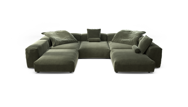 vetsak | Sofa Set 06 - Suave - Pine | Modular Sofa | 6.5 Seater