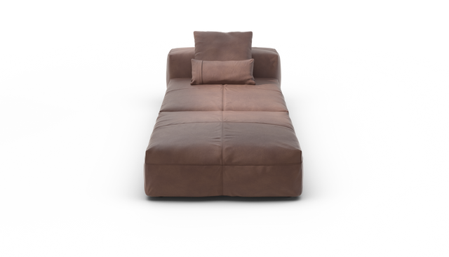 vetsak | Sofa Set 07 - Sun Lounger - Leather - Stone | Modular Sofa | 2 Seater | Daybed | Chaiselounge