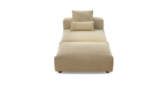 vetsak | Sofa Set 07 - Sun Lounger - Suave - Creme | Modular Sofa | 2 Seater | Daybed | Chaiselounge