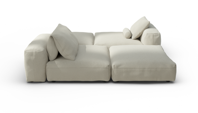 vetsak | Sofa Set 08 - Daybed - Breeze - Ecru | Modular Sofa | 6 Seater | Outdoor Island | Double lounger