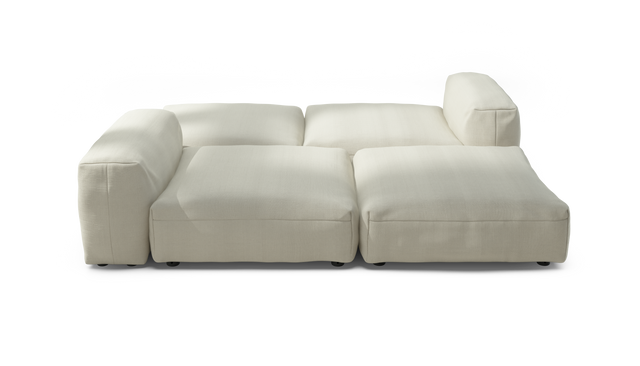 vetsak | Sofa Set 08 - Daybed - Pique - Creme | Modular Sofa | 6 Seater | Outdoor Island | Double lounger