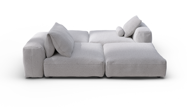 vetsak | Sofa Set 08 - Daybed - Ridge - Dune | Modular Sofa | 6 Seater | Outdoor Island | Double lounger