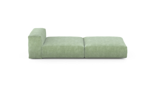 Preset lounger - cord velours - duck egg - 241cm x 105cm