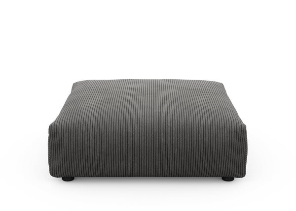 sofa seat - cord velours - dark grey - 41x41