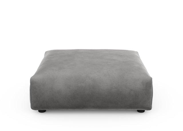 sofa seat - velvet - dark grey - 41x41