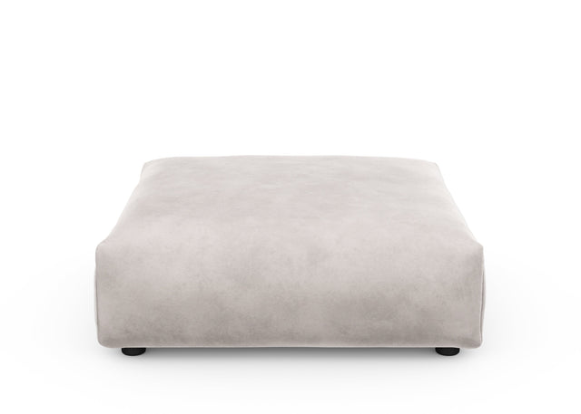 sofa seat - velvet - light grey - 41x41