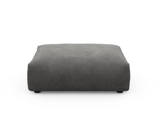 sofa seat - cord velours - dark grey - 41x33