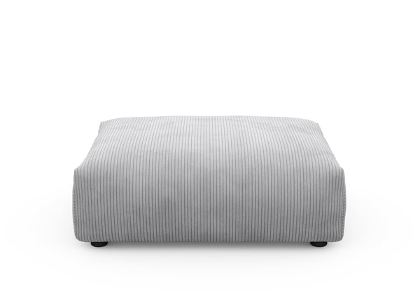 sofa seat - cord velours - light grey - 41x33