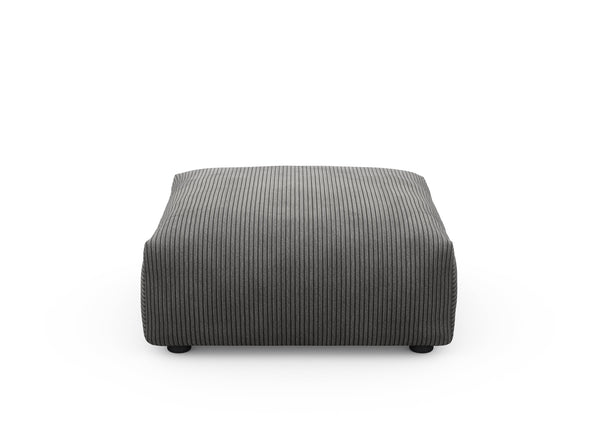sofa seat - cord velours - dark grey - 33x33