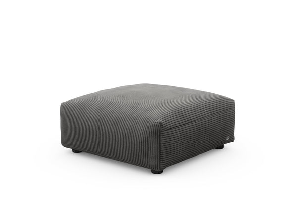 sofa seat - cord velours - dark grey - 33x33