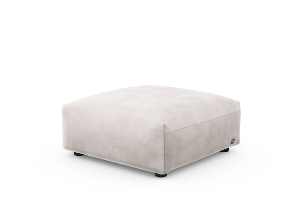 sofa seat - velvet - light grey - 33x33