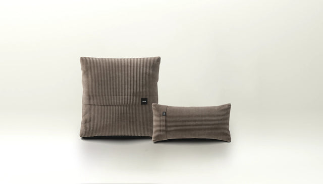 pillow set 1 - cord velour - mocha