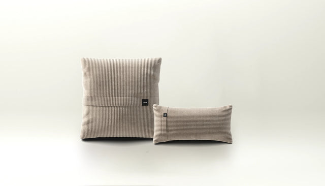 pillow set 1 - cord velour - platinum