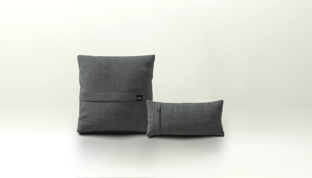 pillow set 1 - pique - dark grey