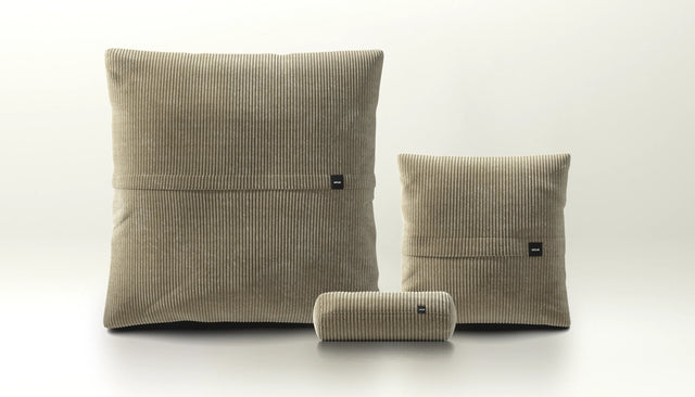 pillow set 2 - cord velour - khaki