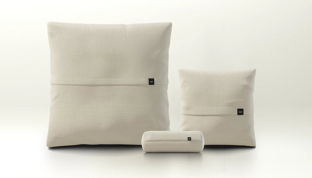 pillow set 2 - pique - beige
