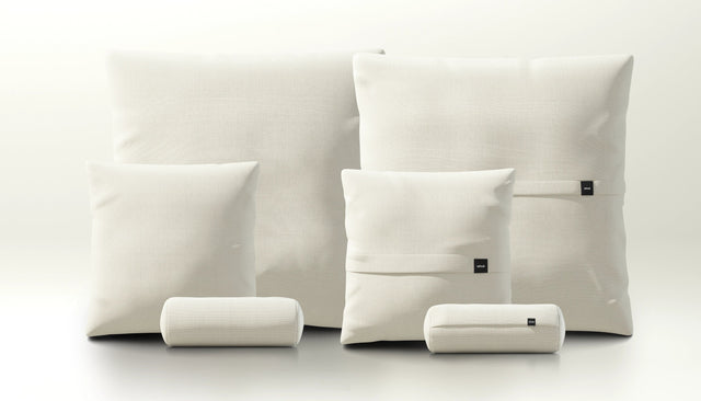 pillow set 3 - pique - creme