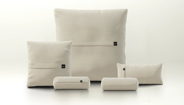 pillow set 4 - pique - beige