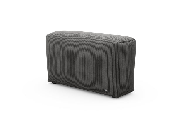 sofa side - cord velours - dark grey - 41x12