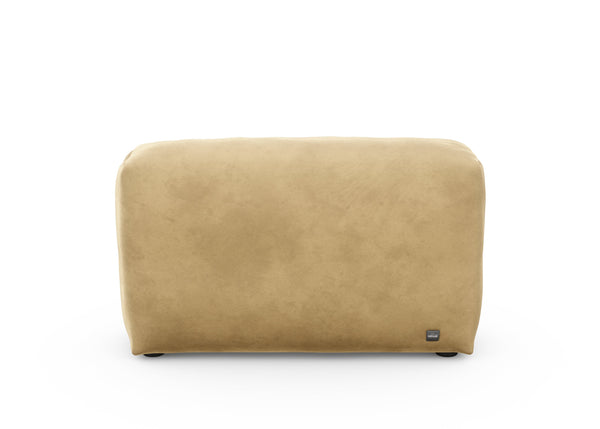 sofa side - velvet - caramel - 41x12