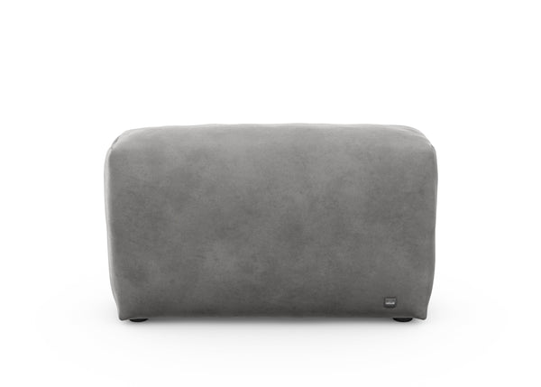 sofa side - velvet - dark grey - 41x12