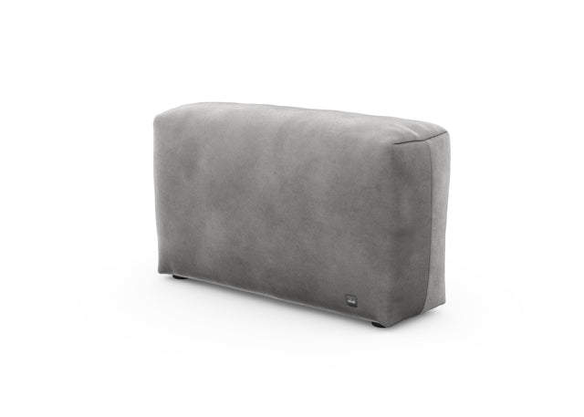 sofa side - velvet - dark grey - 41x12